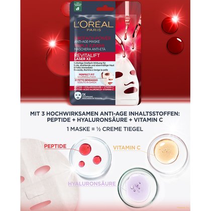 Laser X3 Dreifach-Power Anti-Age-Maske Inhaltsstoffe