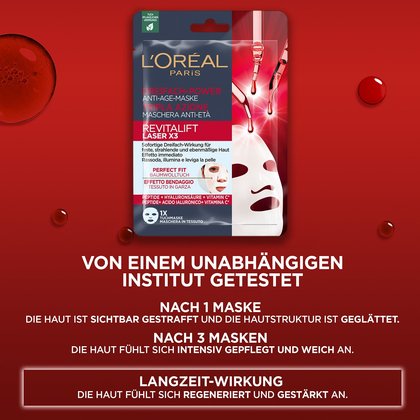 Laser X3 Dreifach-Power Anti-Age-Maske Testung