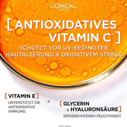 Detailansicht Flüssigkeit mit Antioxidativem Vitamin C & Salicylsäure