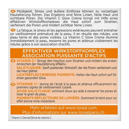 Revitalift Vitamin C Glow Creme Verpackung Seitenansicht