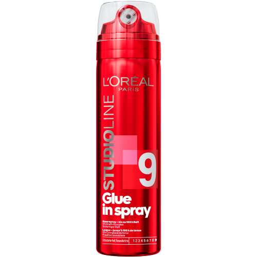 L'Oréal Paris Studio Line Glue in Spray Haarspray in der roten 200ml Dose.