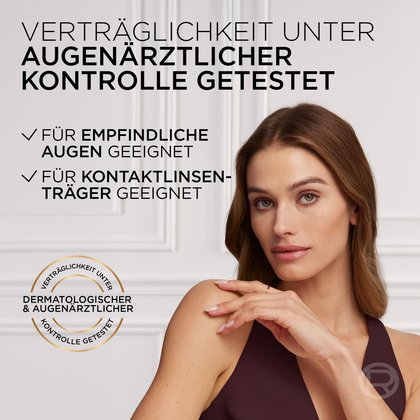 Augenärztlich getestet. Sicher für empfindliche Augen und Kontaktlinsenträger. Hohe Verträglichkeit.