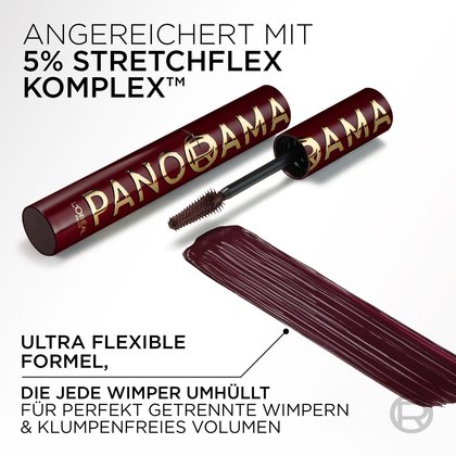 Mascara mit 5% Stretchflex Komplex: Flexible Formel für perfekt getrennte Wimpern, klumpenfreies Volumen