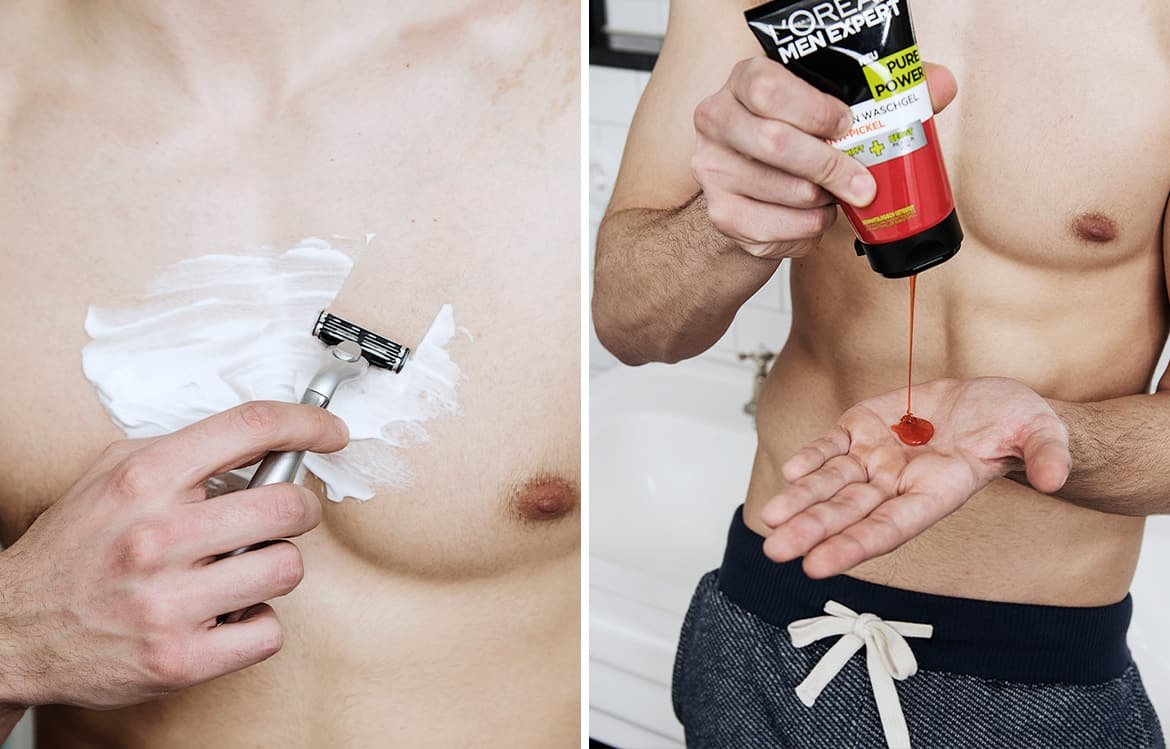 Pickel Auf Der Brust Schnell Loswerden L Oreal Men Expert