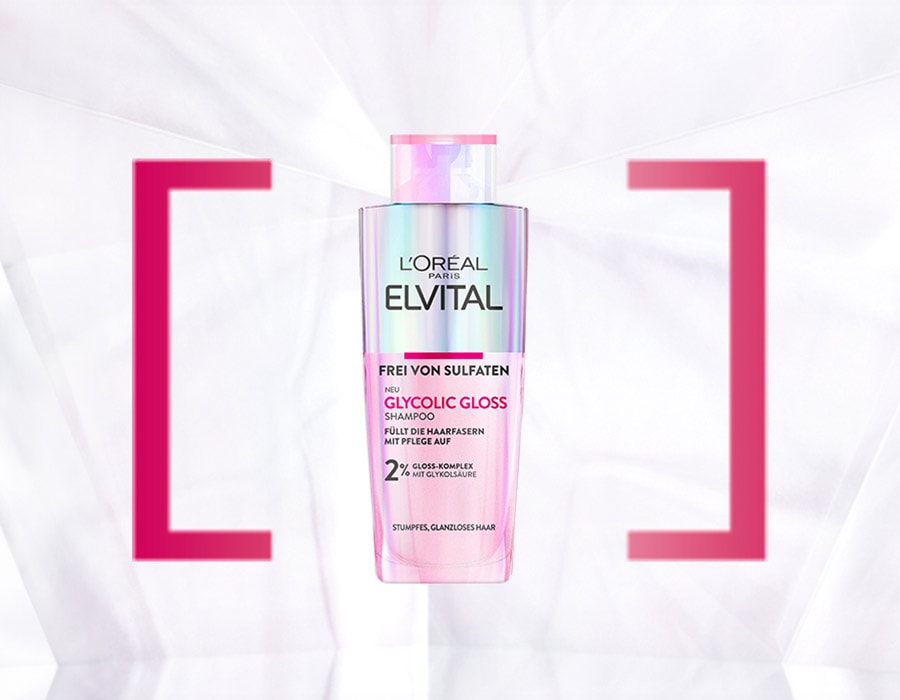 L’Oréal Elvital Glycolic Gloss Bundle – 3-teiliges Set Mit Shampoo, Spülung & 5-Minuten-Laminierung Für Glanz