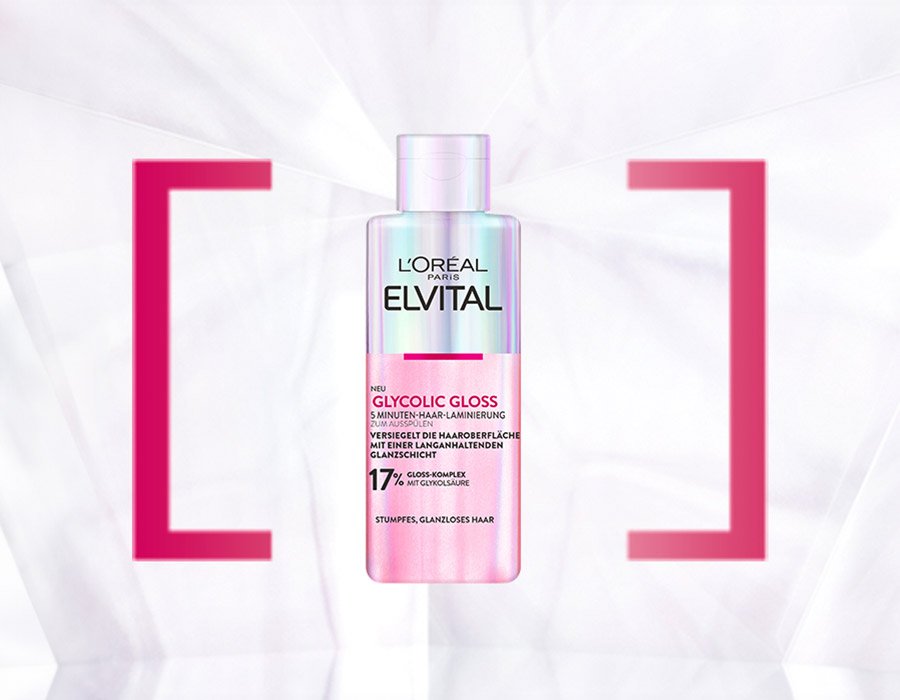 L’Oréal Elvital Glycolic Gloss Bundle – 3-teiliges Set Mit Shampoo, Spülung & 5-Minuten-Laminierung Für Glanz