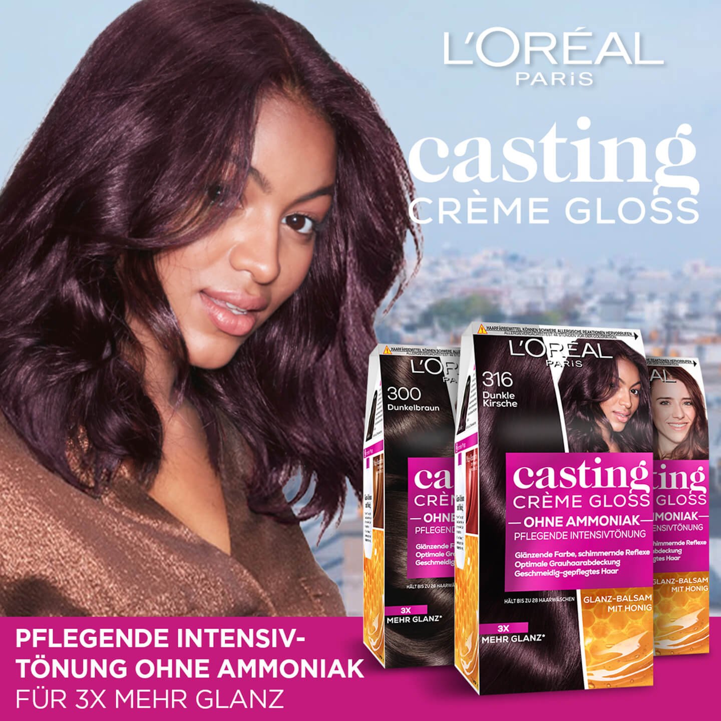 Haarfarbe Casting Crème Gloss 316 Dunkle Kirsche von L'Oréal Paris