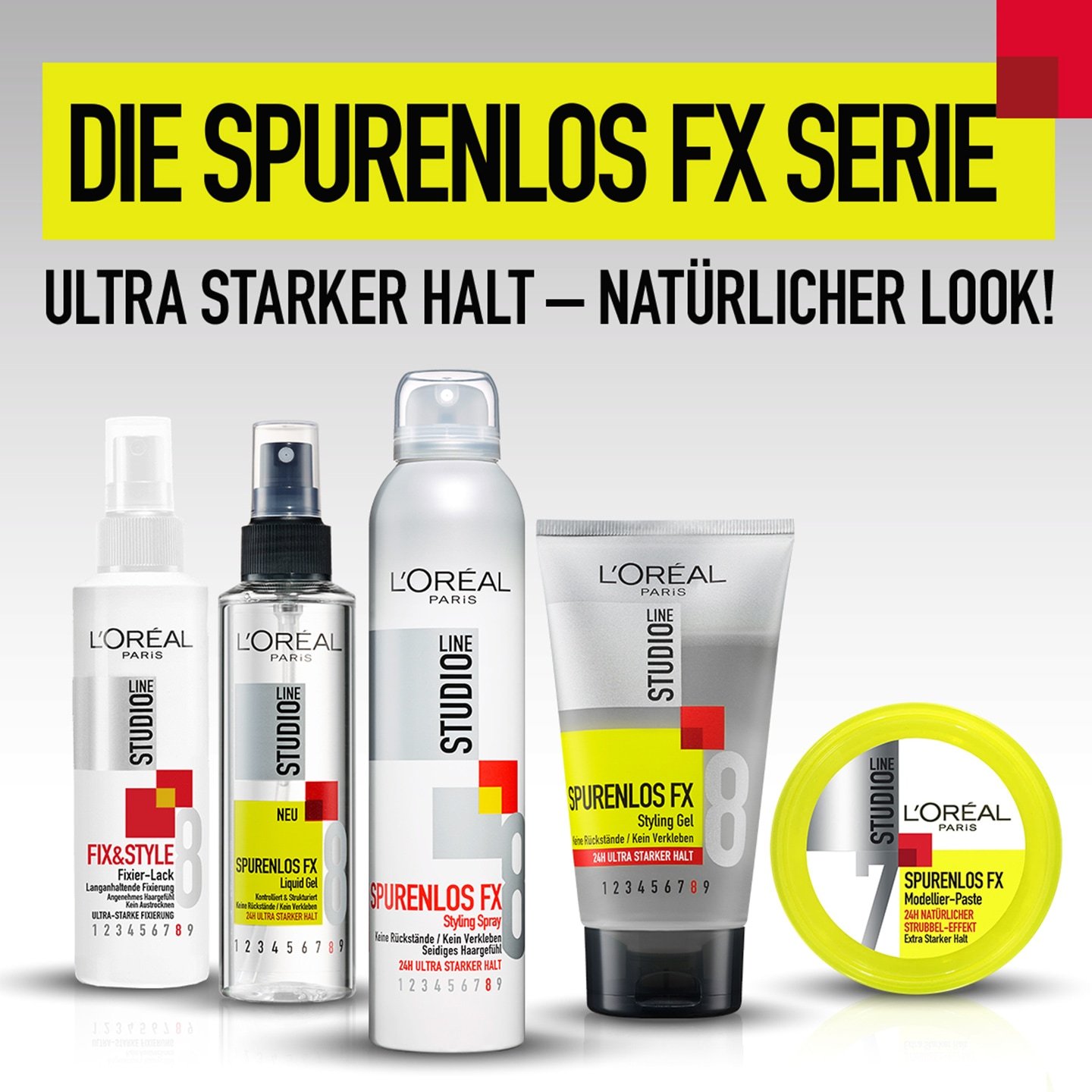 L'Oréal Paris Studio Line Spurenlos FX Gel Fluid – Ultra Starker Halt, 150 Ml, Ohne Klebrige Rückstände