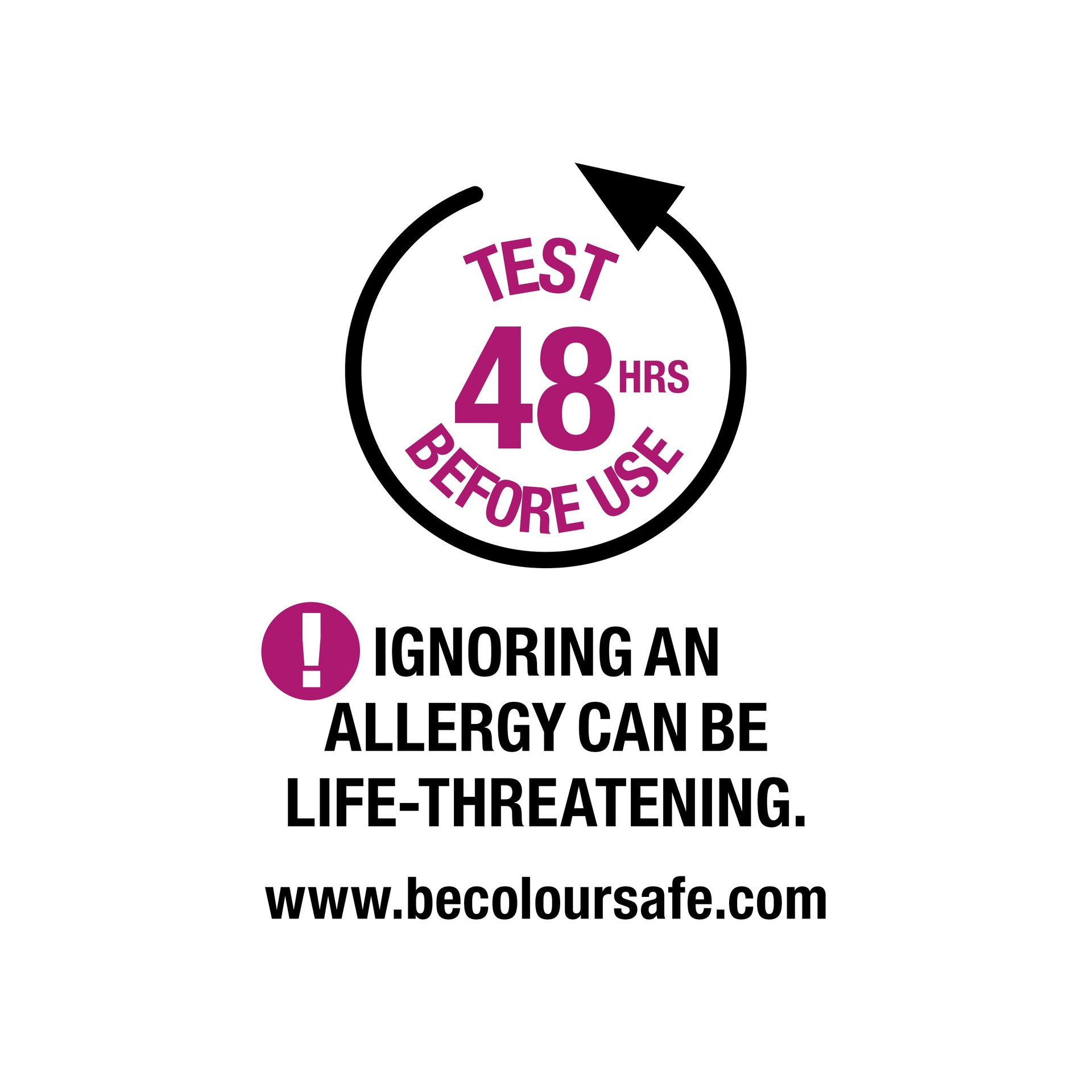 Haircolordiag Popup Safety 48hrs Logo